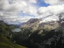 Marmolada nad jezerem Fedaia