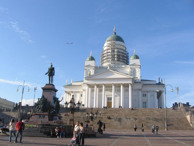 Helsinki - Senátní náměstí s katedrálou