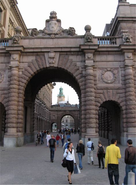 Stockholm - brána Parlamentu