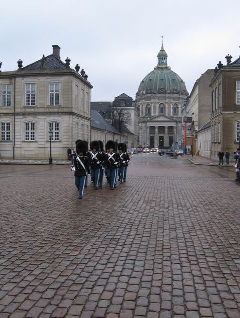 Kodaň - královský zámek Amalienborg