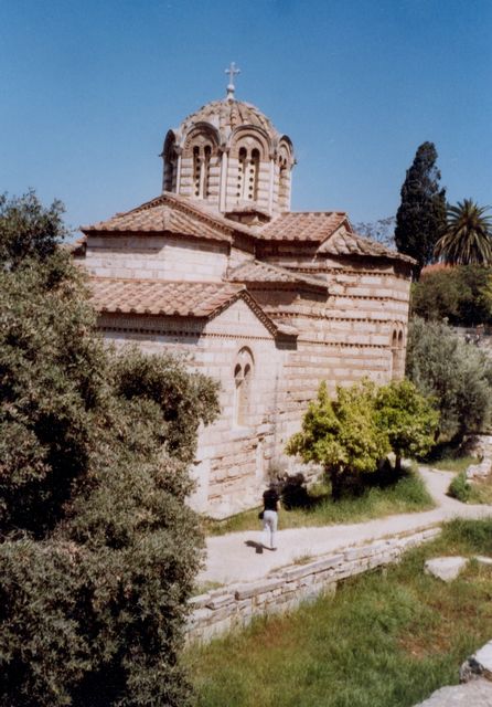 Athény - kostelík sv.Apoštolů na Agoře