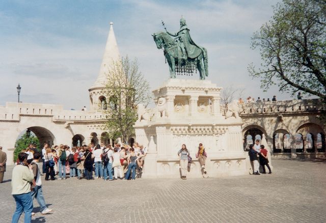 Budapešť - socha sv.Štěpána
