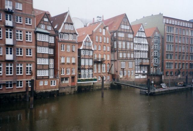 Hamburk - domy na Nikolaifleet