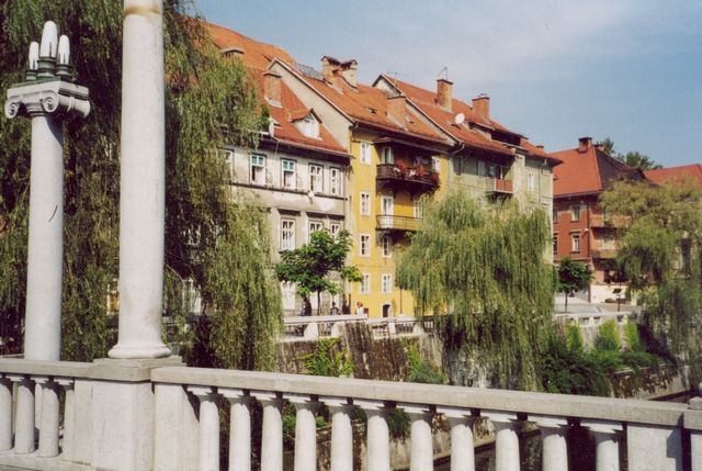 Lublaň - nábřeží Ljubljanice