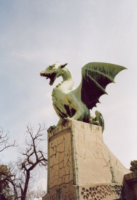Lublaň - drak na Zmajském mostě