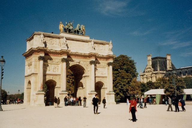 Paříž - zahrady Tuilleries, Caroussel