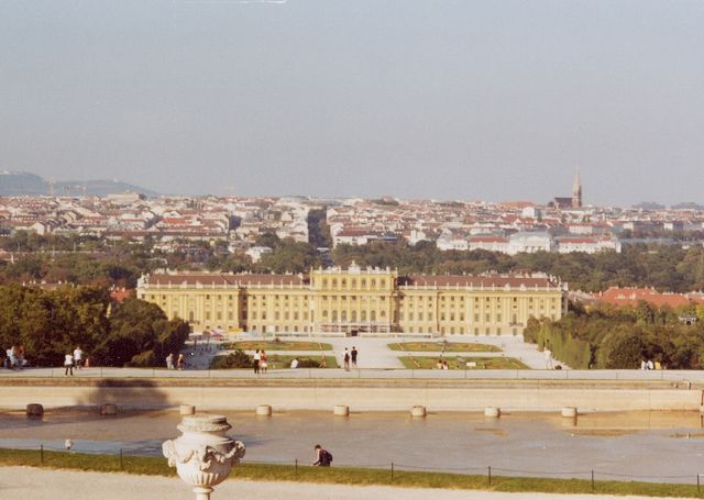 Vídeń - pohled na Schönbrunn