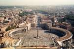 Vatikán - pohled na náměstí sv.Petra
